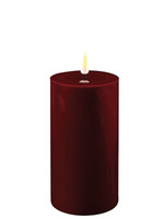 Bourgogne Red LED Candle D: 7,5 * 15 cm