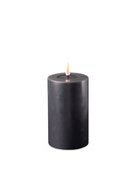 De Luxe Homeart Black LED Candle D: 7,5 * 12,5 cm