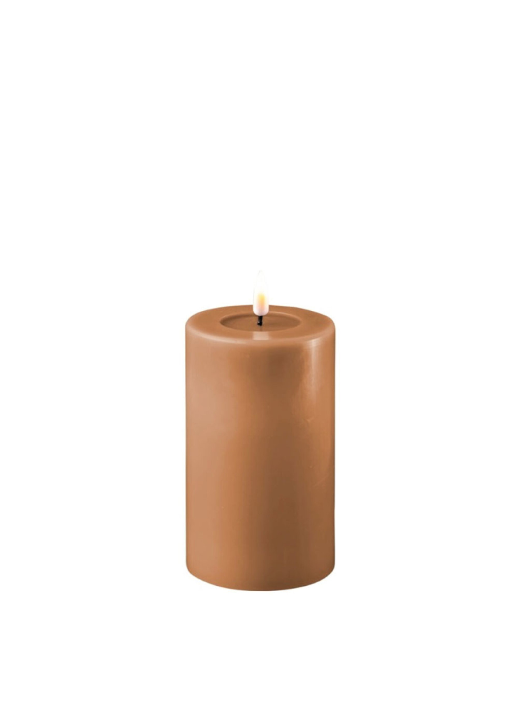 Caramel LED Candle D: 7,5 * 12,5 cm