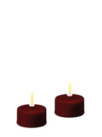 Bourgogne Red LED Tealight Candle D: 4,1 * 4,5 cm (2 pcs.)