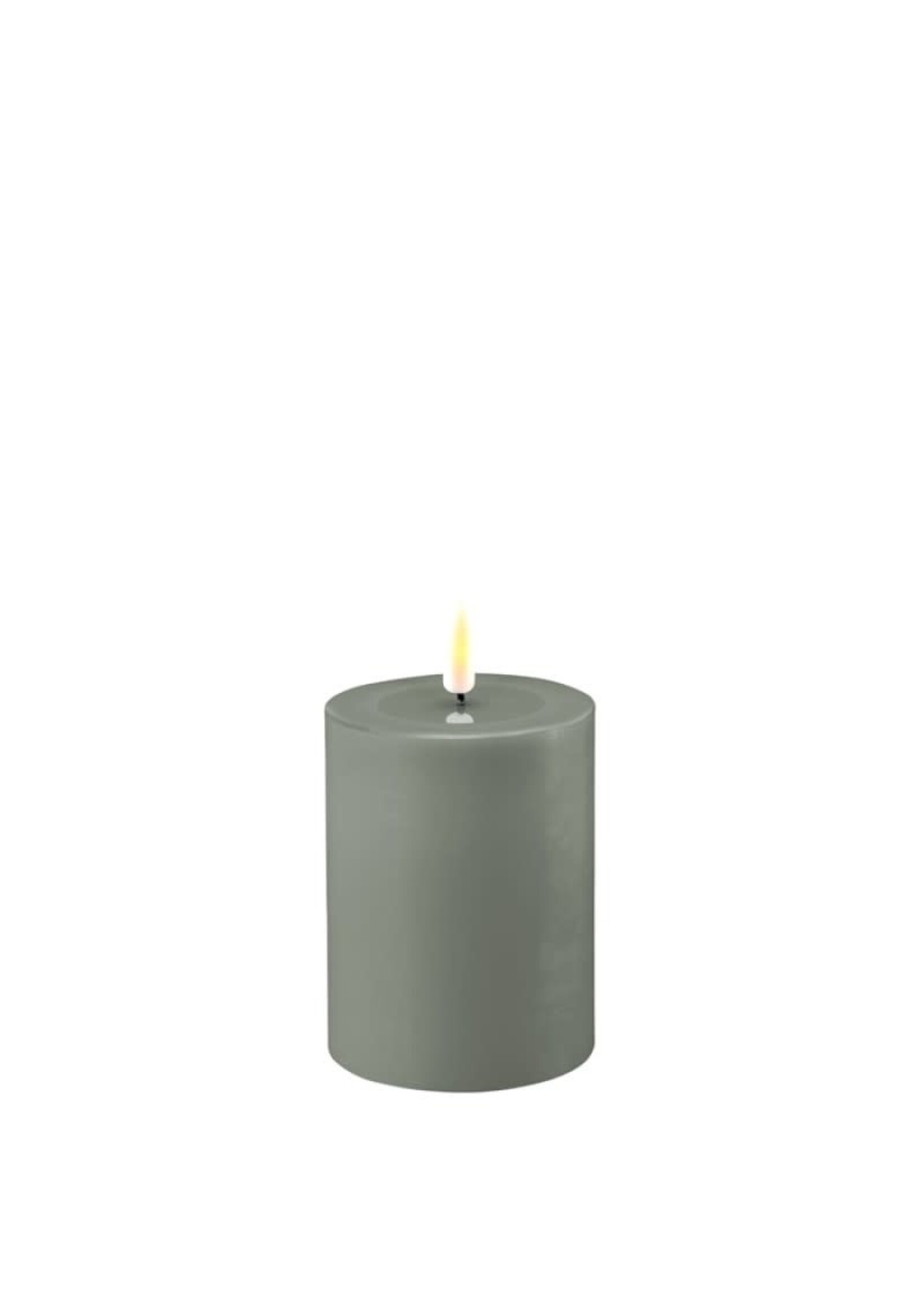 Salvie green LED Candle D: 7,5 * 10 cm