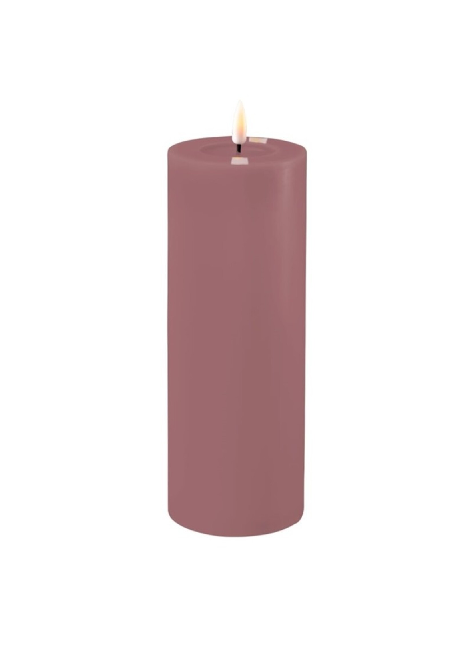 De Luxe Homeart Light Purple LED Candle 7,5*20 cm