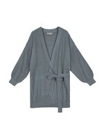 Yehwang Cardigan wrapped long one size grijs