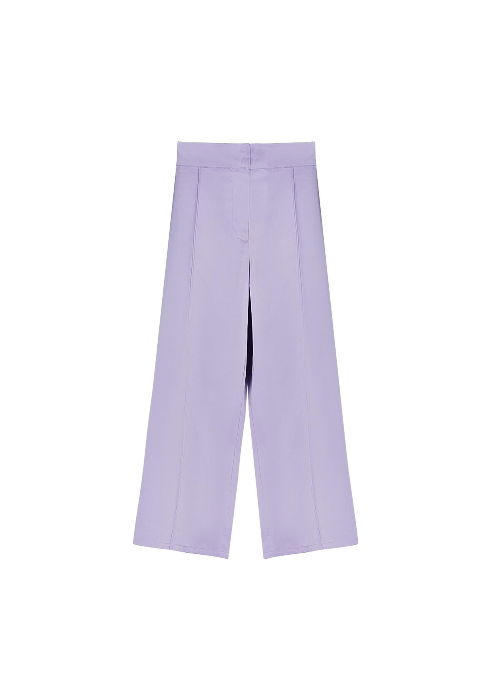 Pantalon glimmende stof Paars M