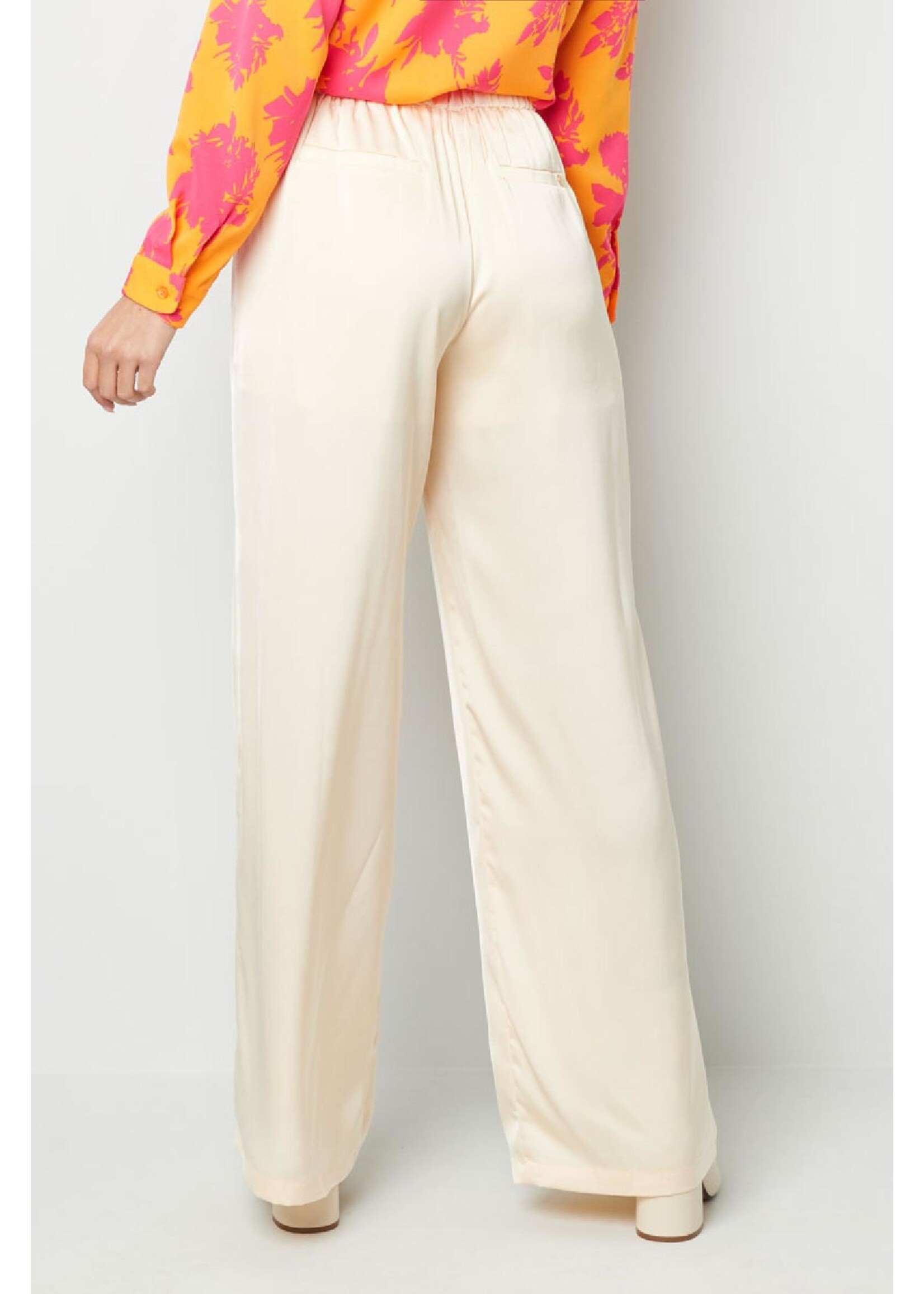 Pantalon glimmende stof Paars M