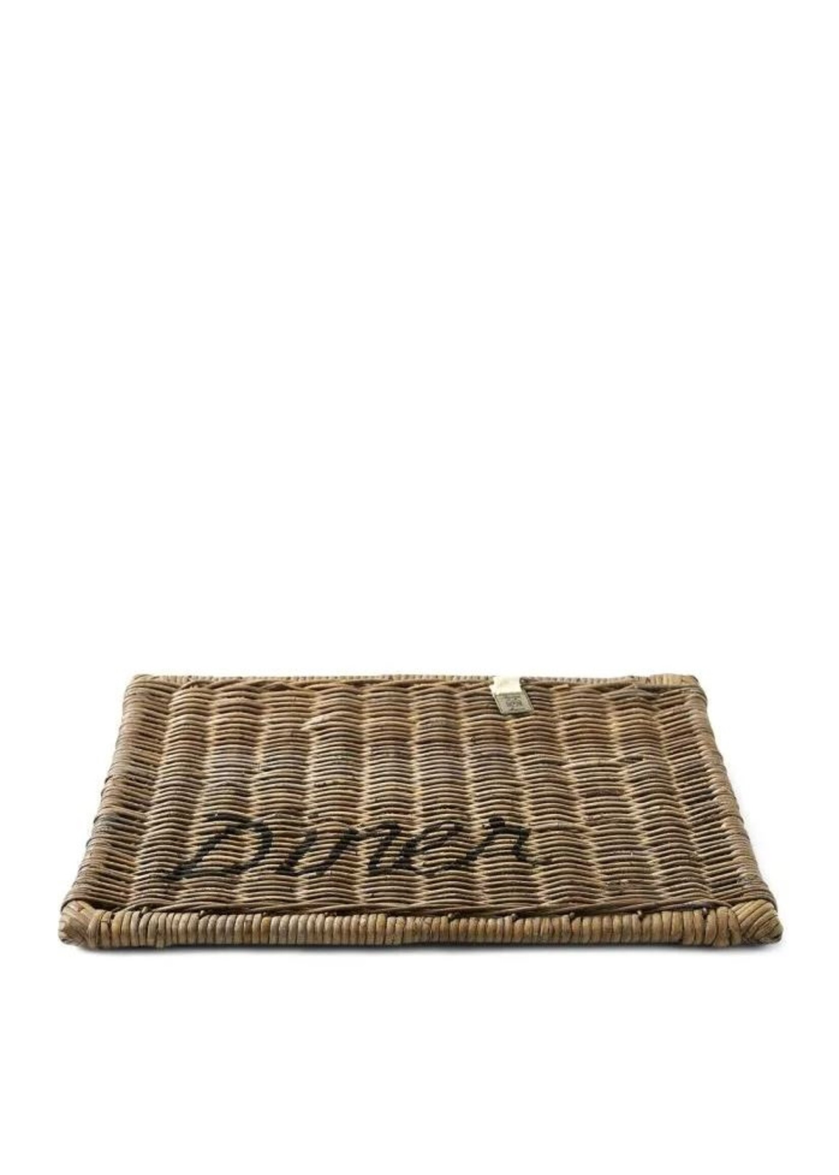 Rustic rattan placemat dinner black