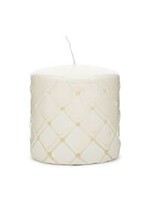 Pillar Candle Padded white 7x10