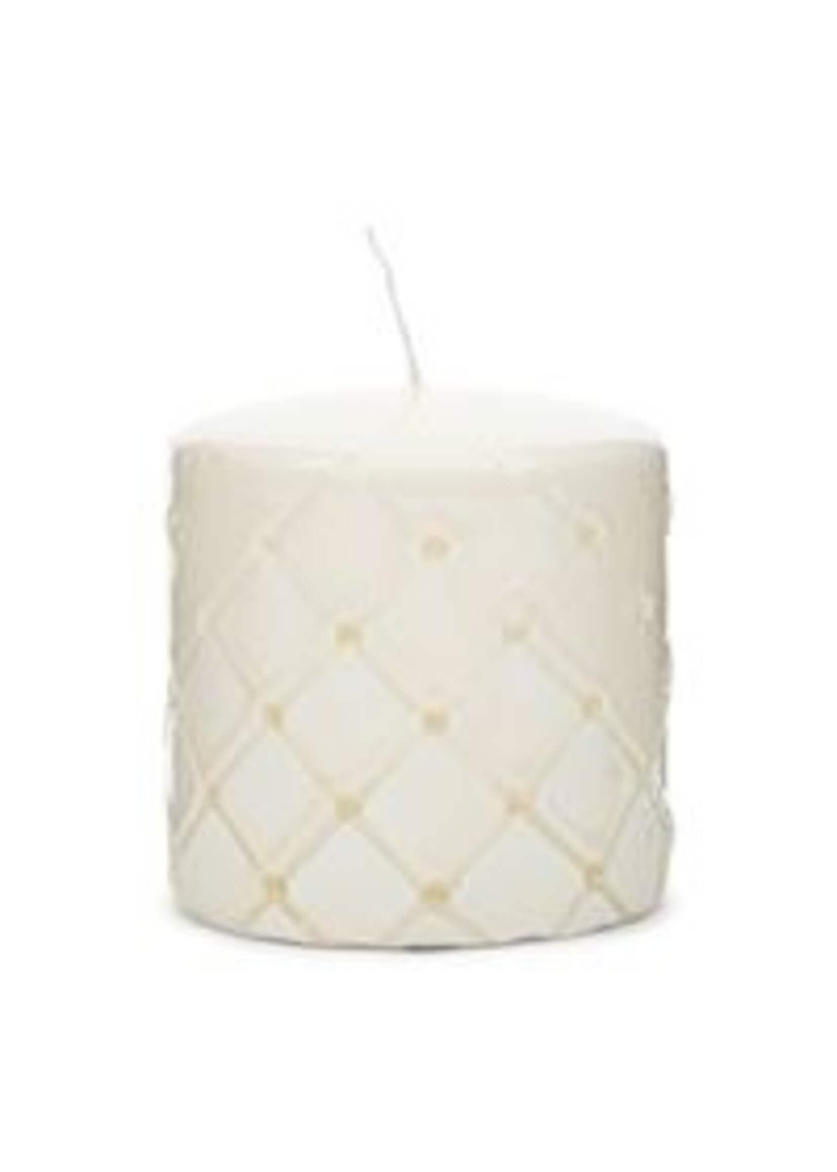 Pillar Candle Padded white 7x10