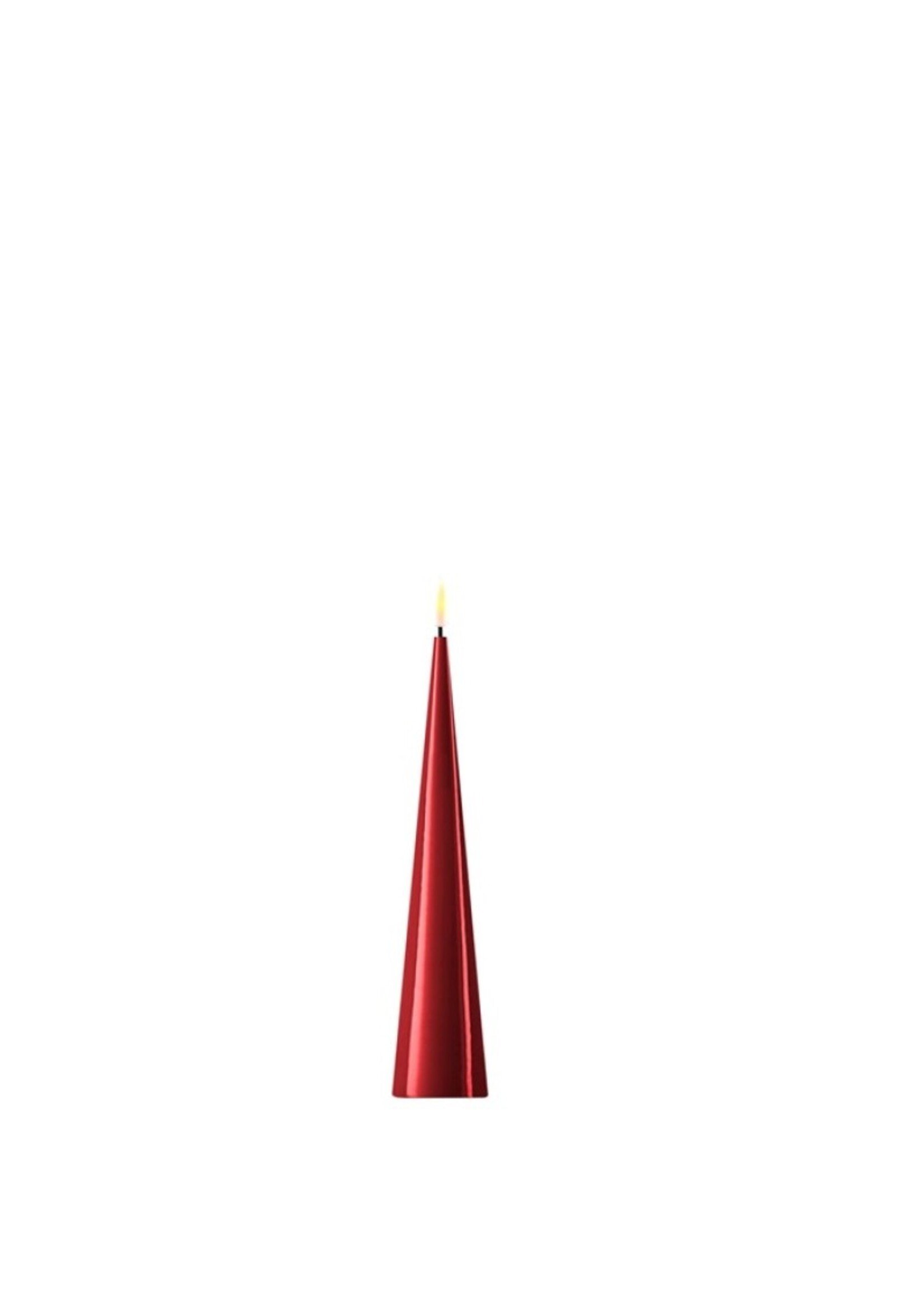 De Luxe Homeart Cone Candle Bourgogne 20 cm