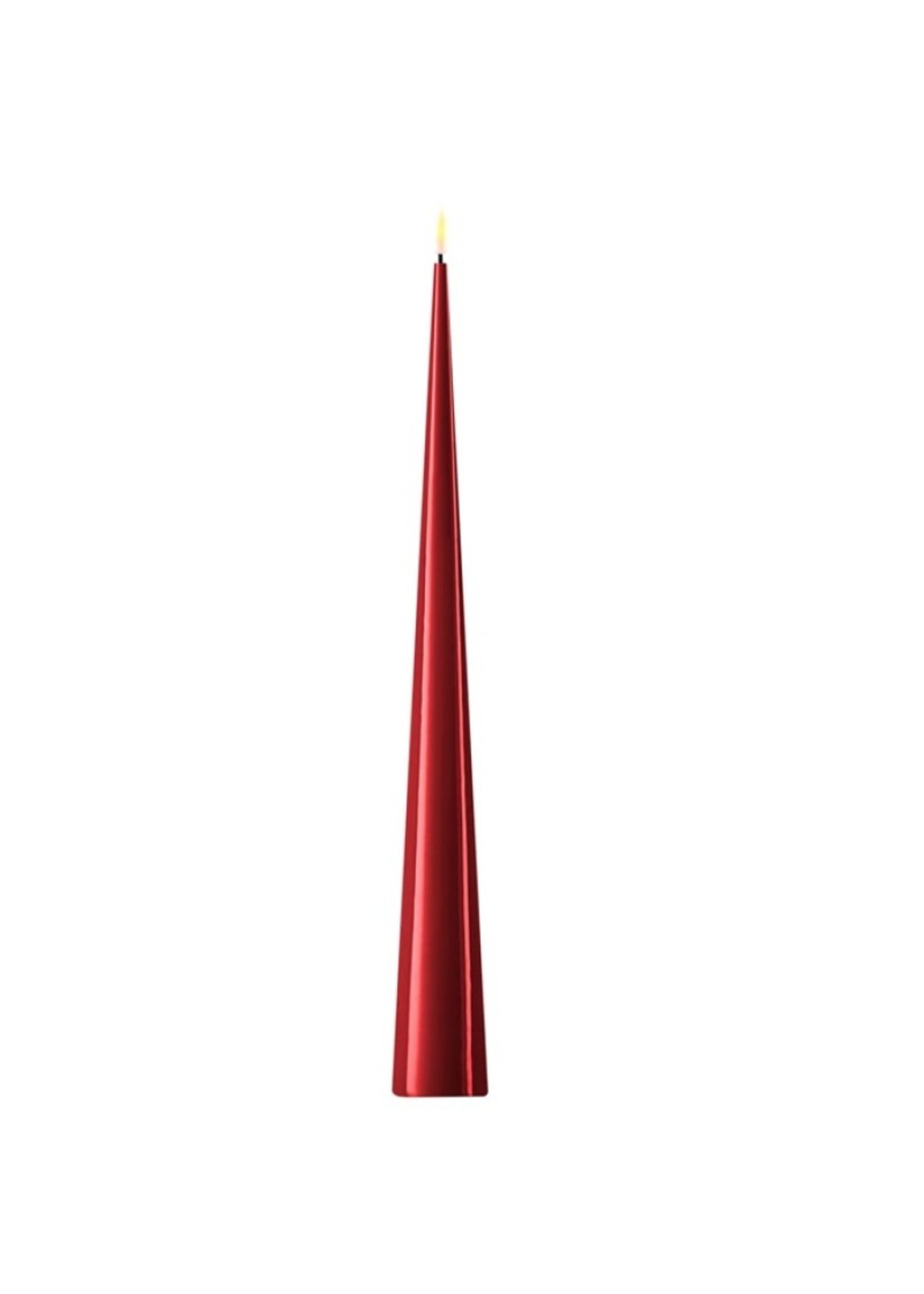 De Luxe Homeart Cone Candle Bourgogne 38 cm
