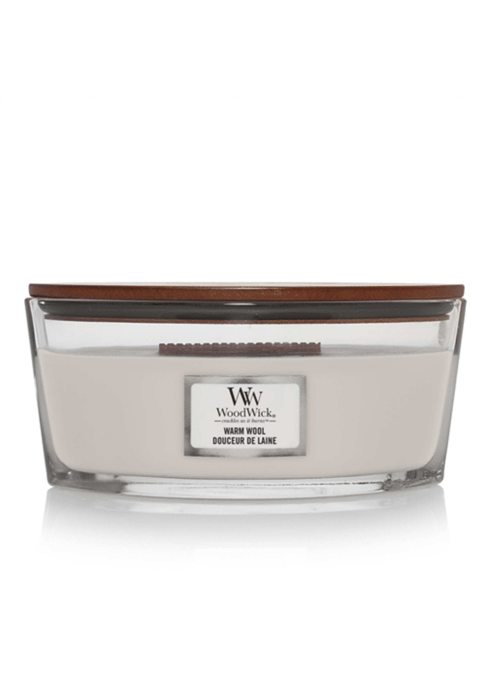 Woodwick Warm Wool Ellipse Candle WoodWick