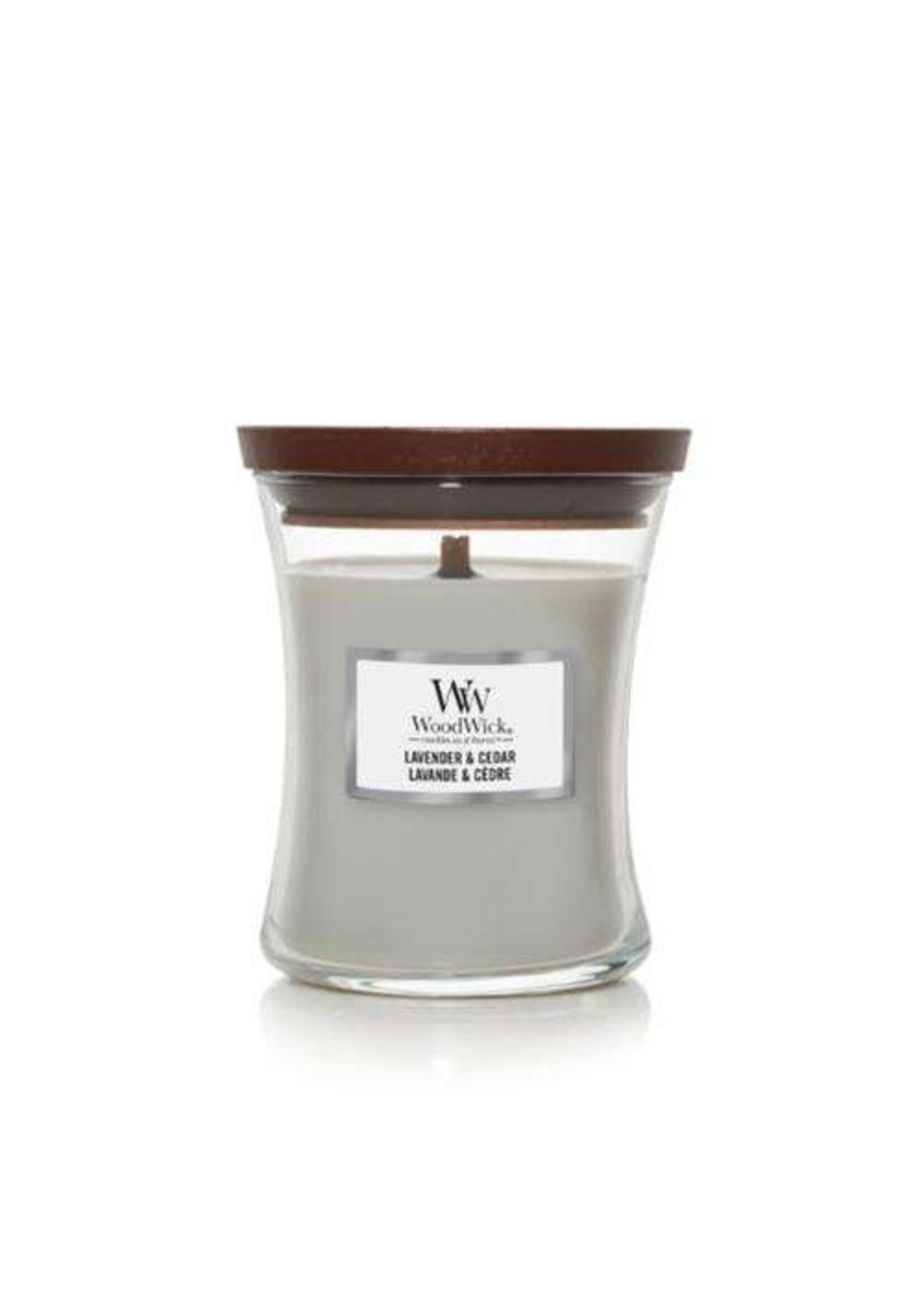 Woodwick Lavender & Cedar Medium Candle WoodWick