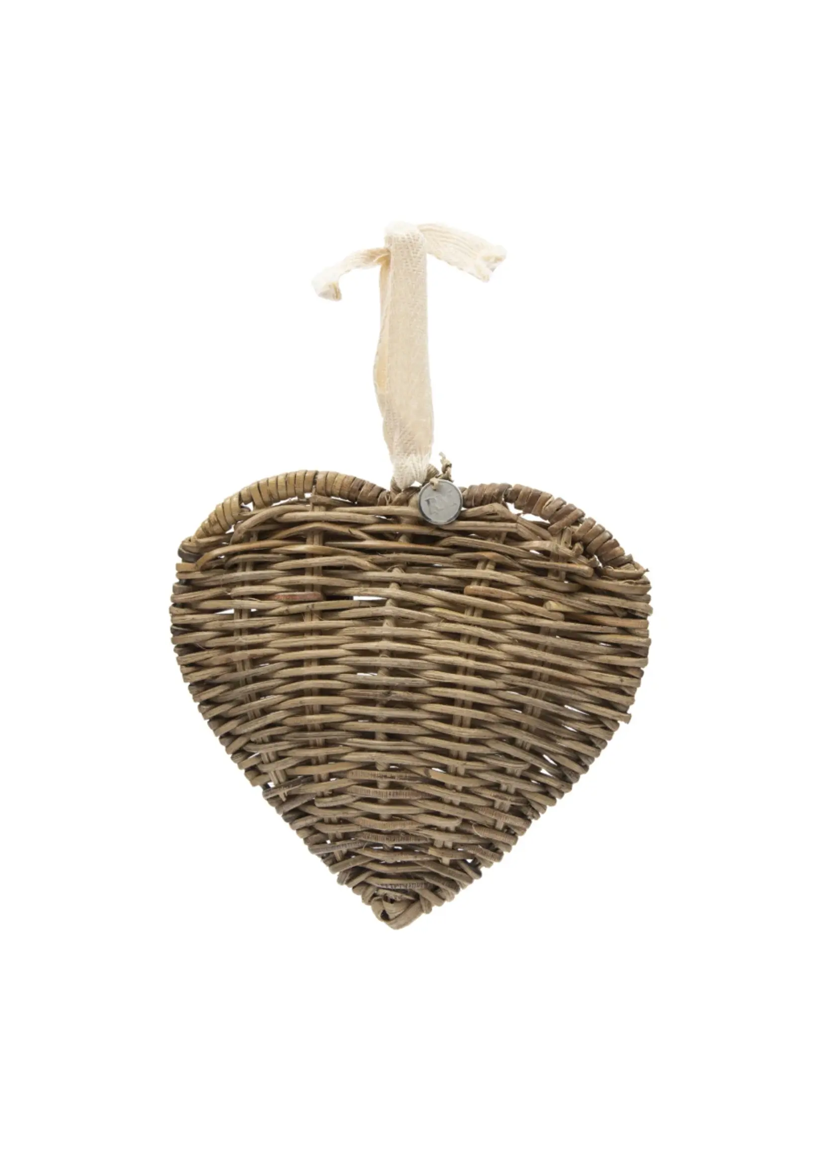 Rustic Rattan Loving Heart Ornament