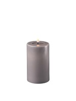 Grey  LED Candle D: 7,5 * 12,5 cm