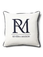 RM Monogram PillowCover white 50x50