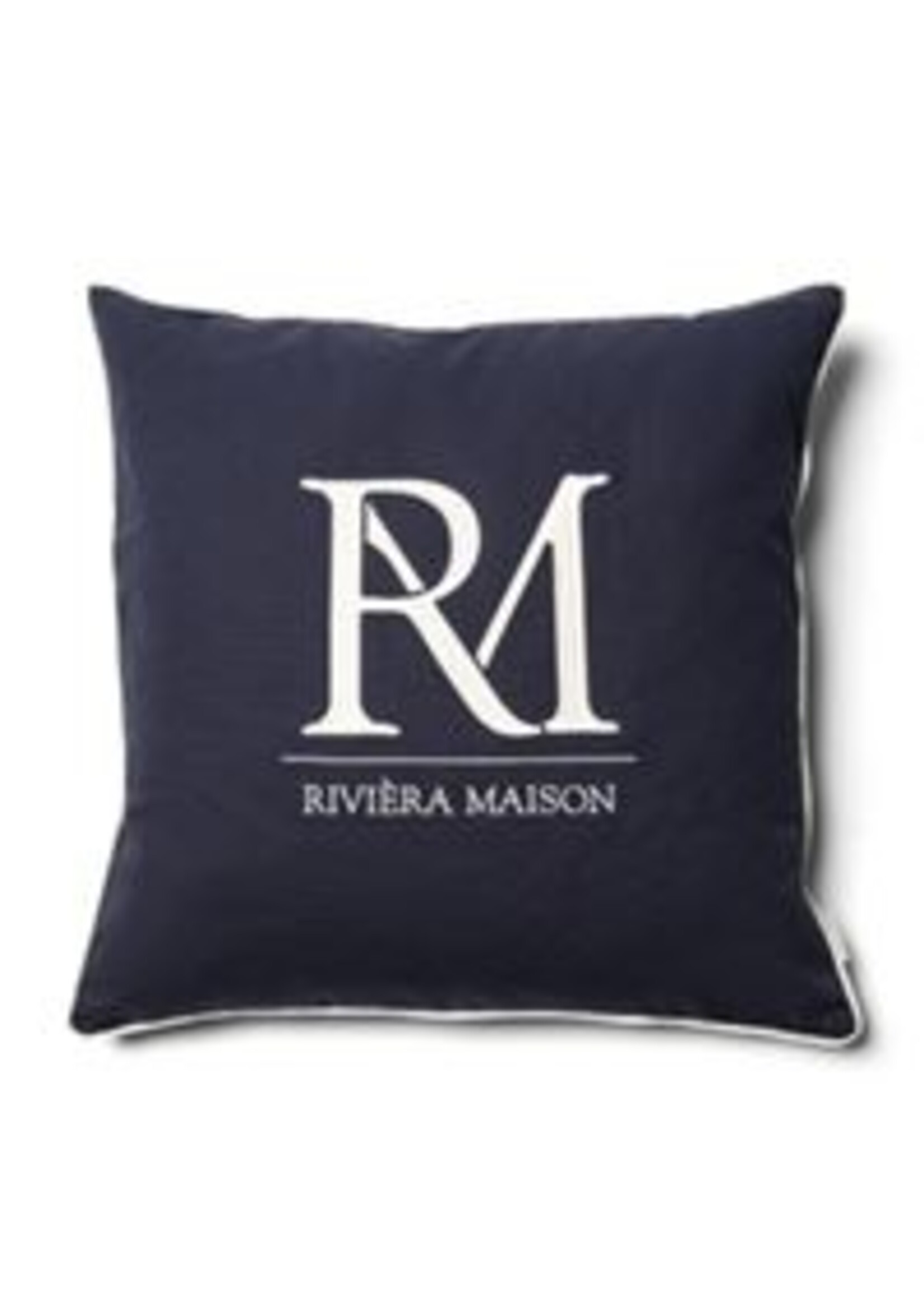 RM Monogram Pillow Cover blue 60x60