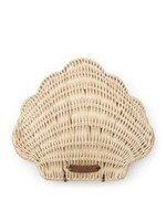 Rustic Rattan Beach Clam Decoration