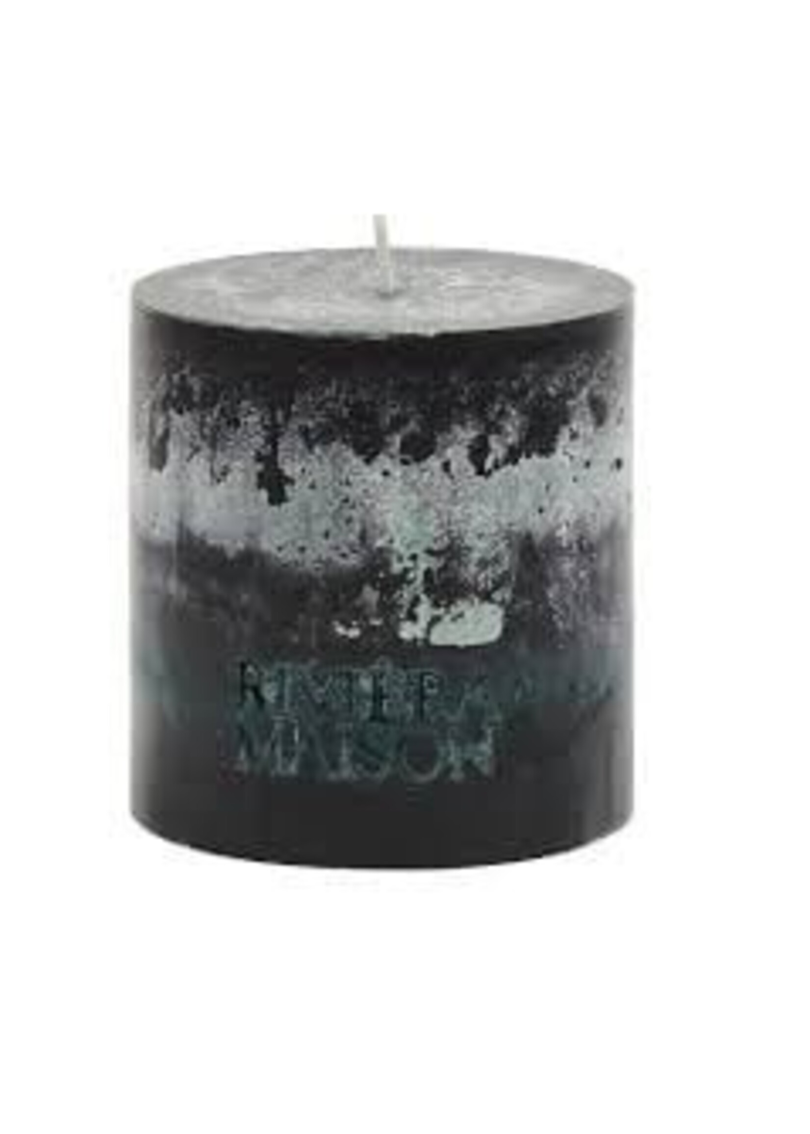 Pillar Candle Eco Black 10x10 Riviera Maison