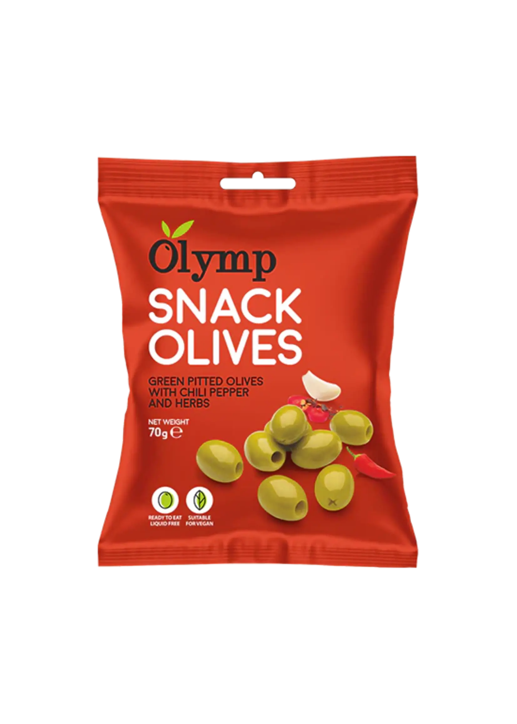 Olymp Snack Olijven met Chilipeper en Kruiden