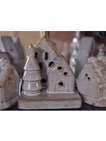 Decoratieve Huis, Led, H 10 cm, Steengoed