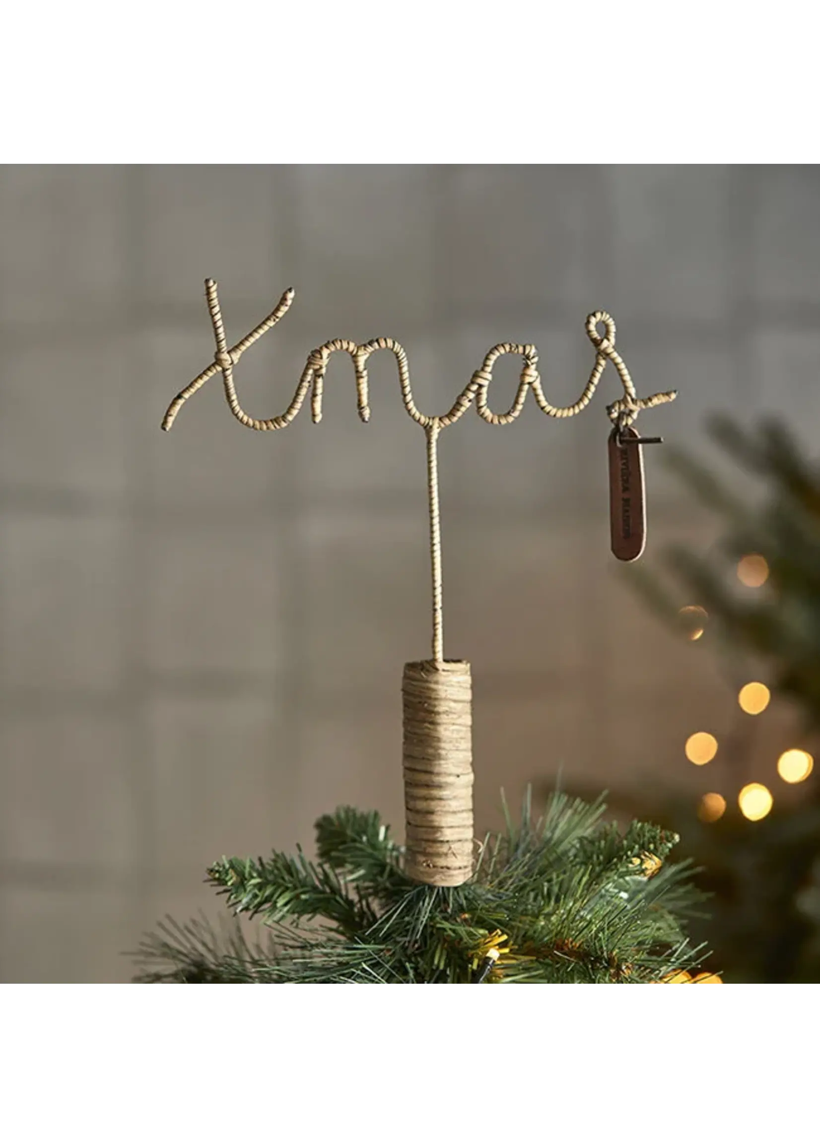 Riviera Maison Rustic Rattan Xmas Tree Topper