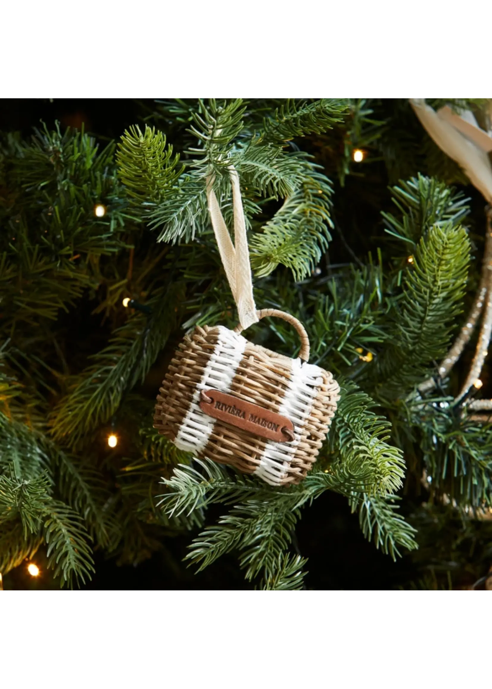 Riviera Maison Rustic Rattan Suitcase Ornament Riviera Maison