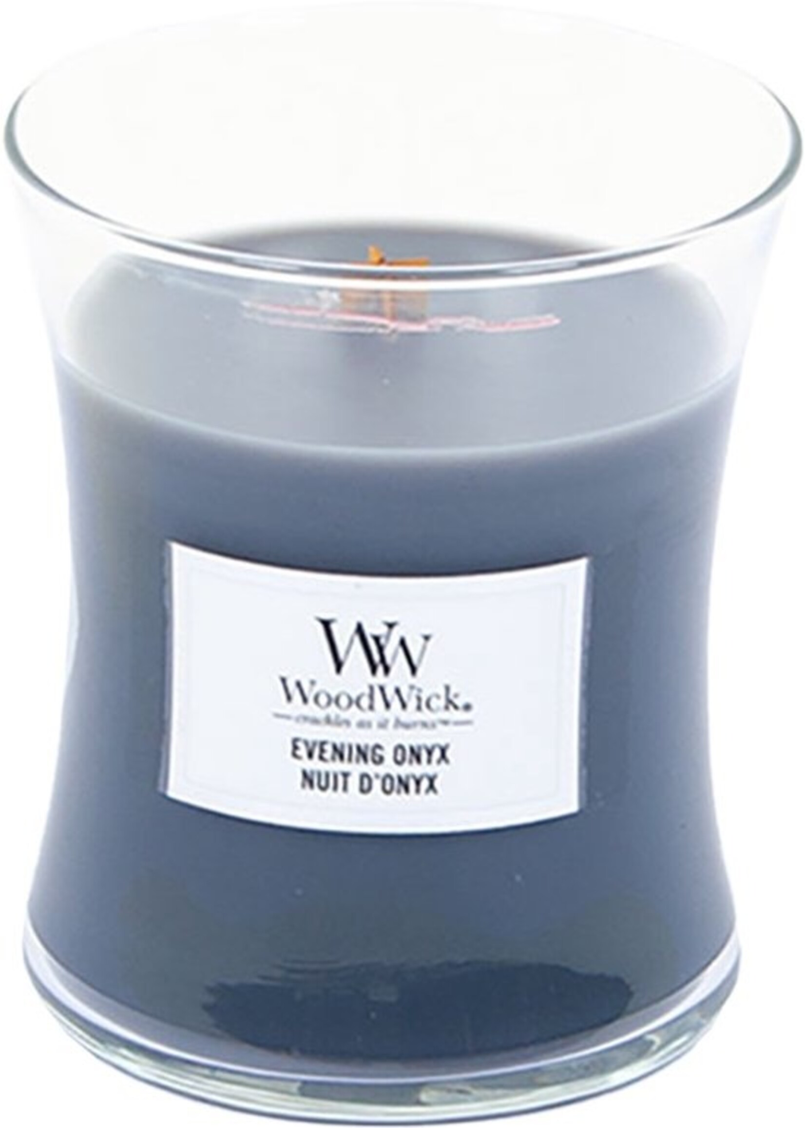 Woodwick Wood Wick Evening Onyx Medium Candle