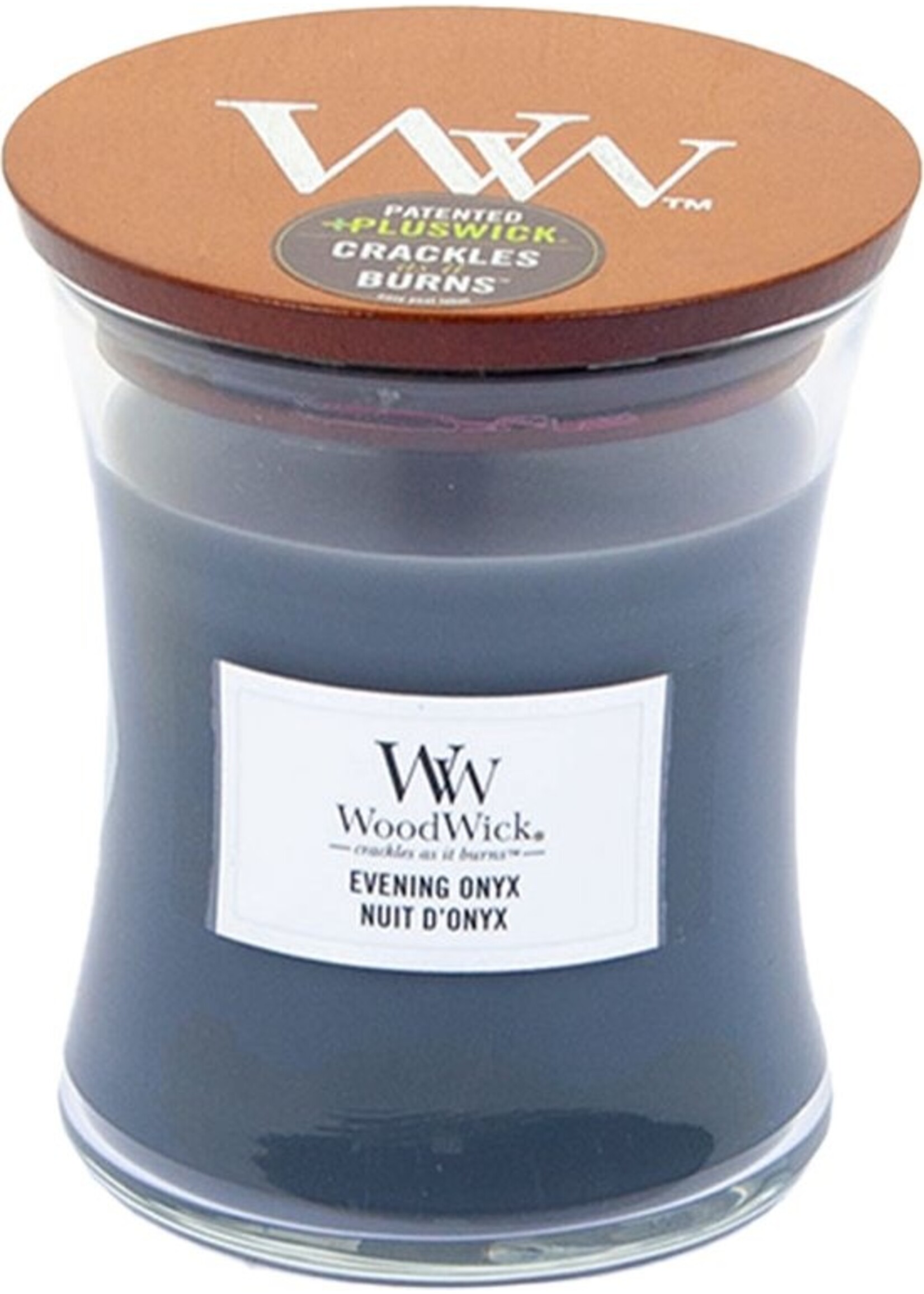 Woodwick Wood Wick Evening Onyx Medium Candle