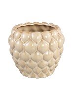 PTMD bloempot Louana XL crème 16,5 cm