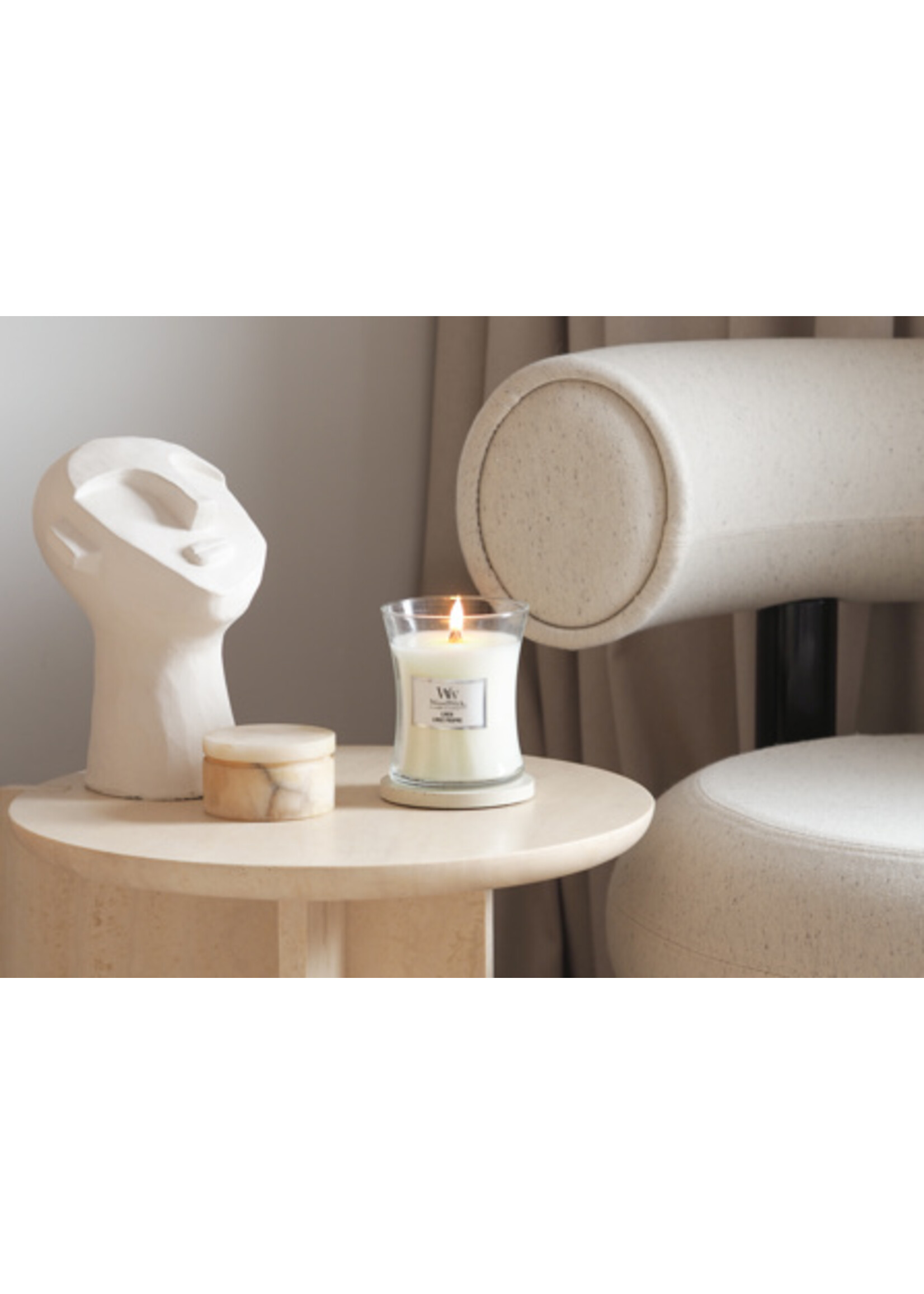 Woodwick Woodwick Linen Medium Candle