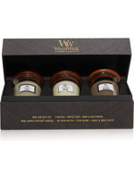 Woodwick WoodWick Deluxe Gift Set 3 Mini Candle Woody