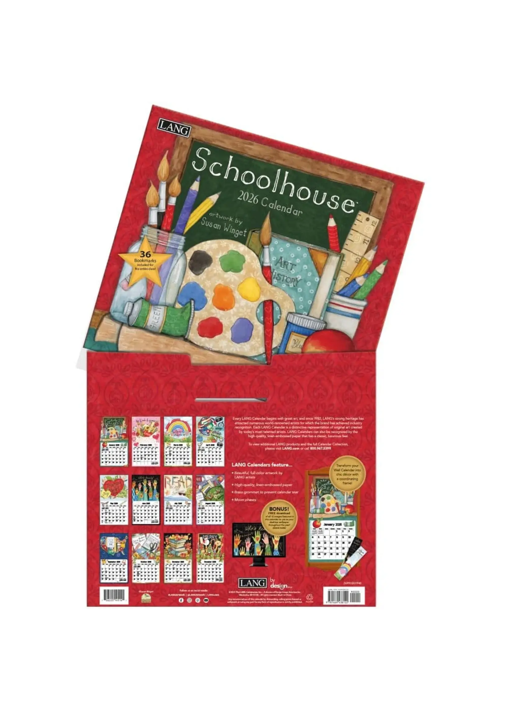 Lang Schoolhouse Lang Calender 2026