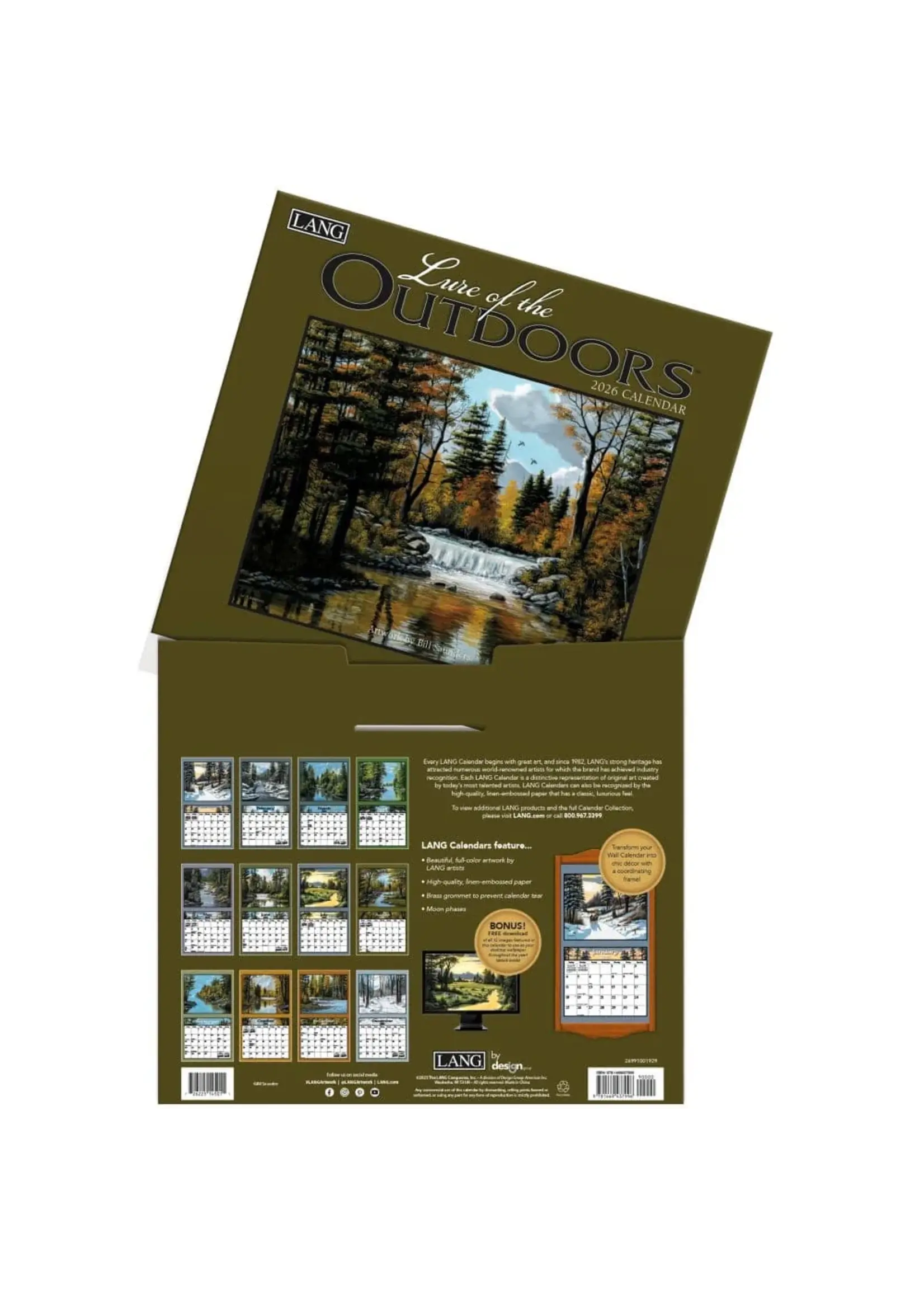 Lure of the Outdoors Lang Calendar 2026
