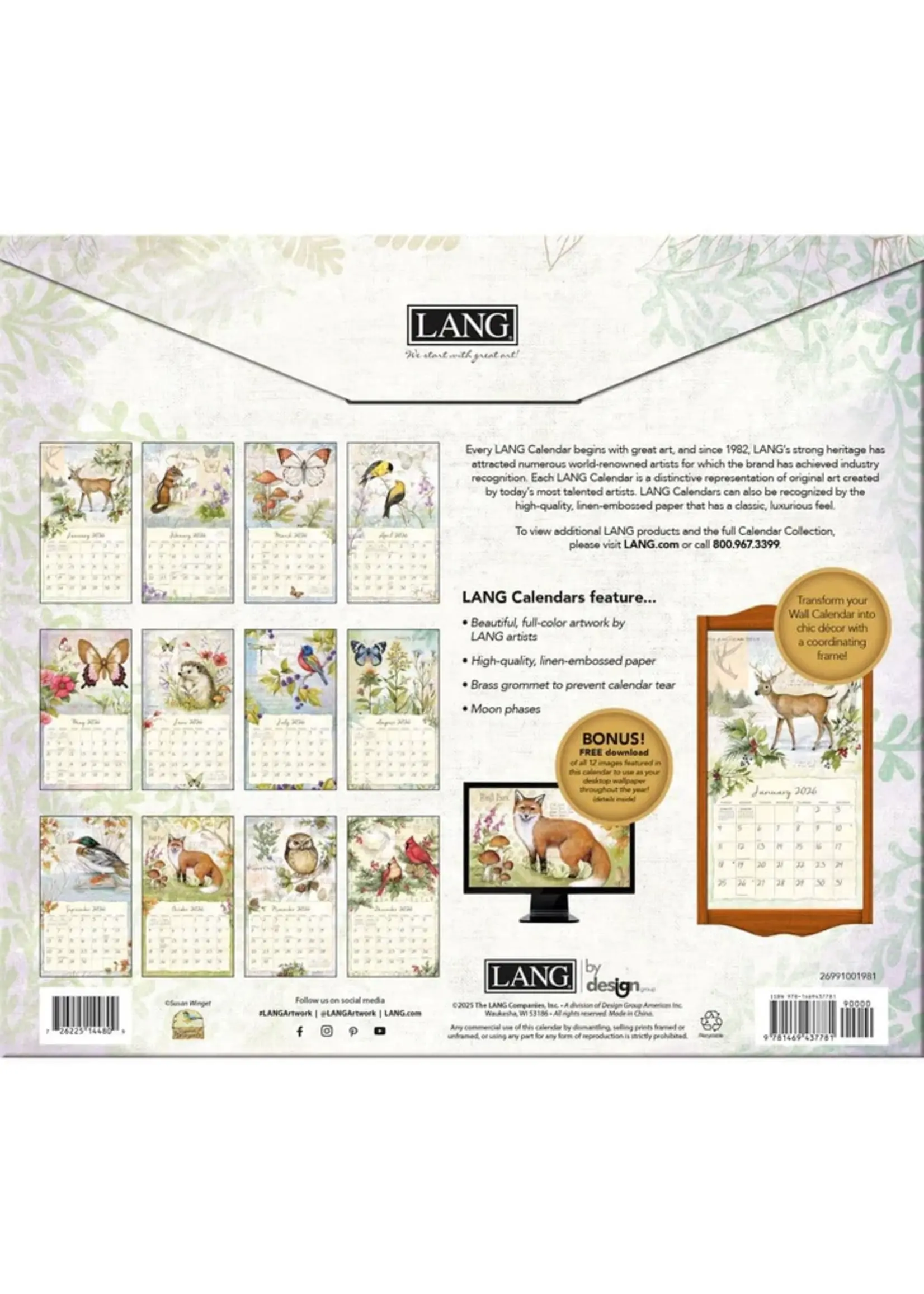 Field Guide Lang Calendar 2026