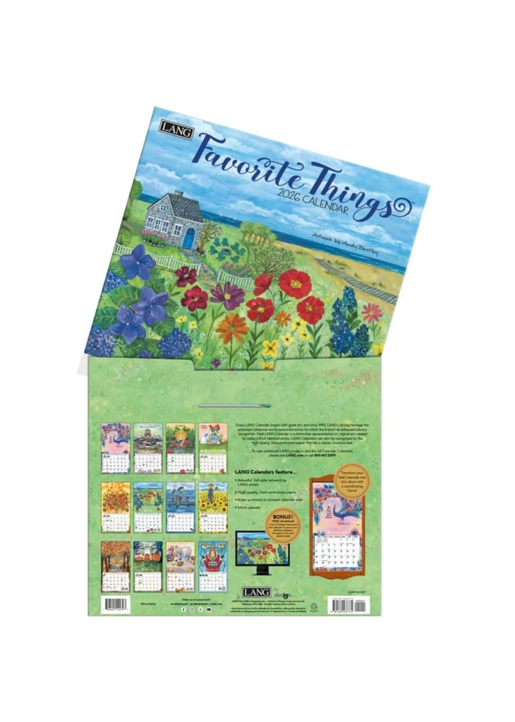 Favorite Things Lang Calendar 2026
