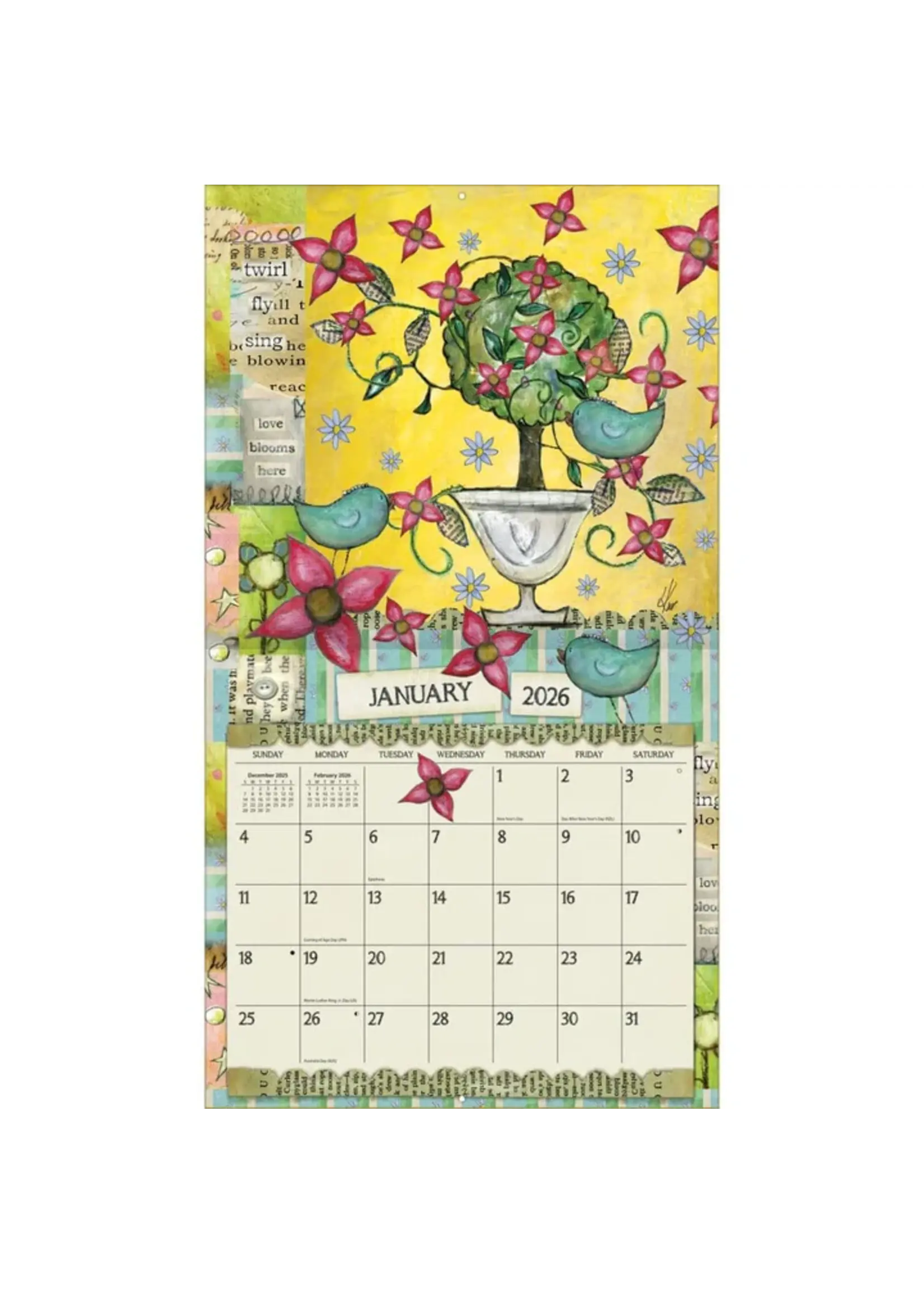 Color my World Lang  Calendar 2026