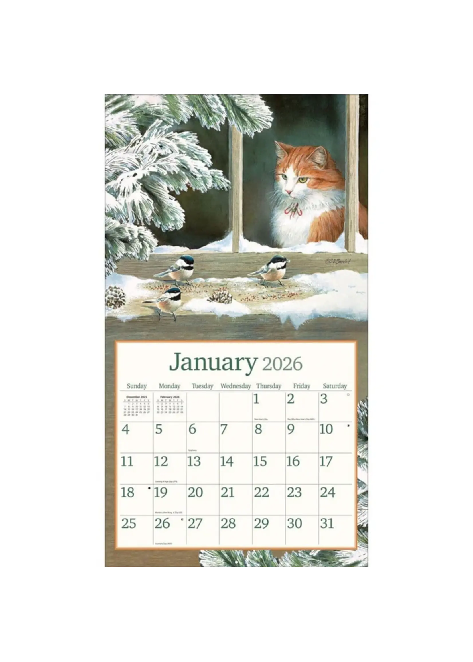 Lang Cats in the country Lang Calendar 2026