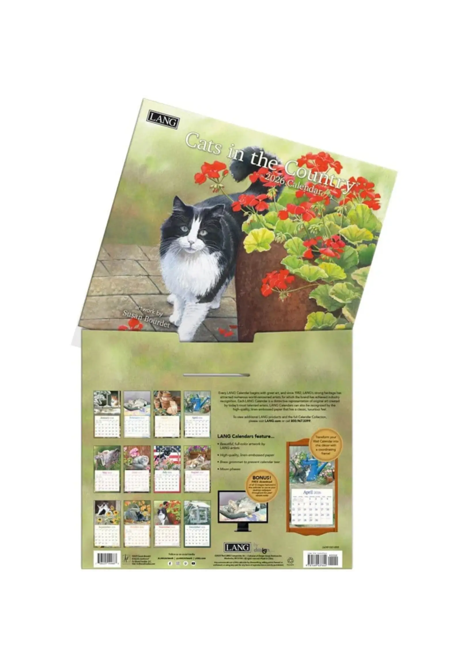 Lang Cats in the country Lang Calendar 2026