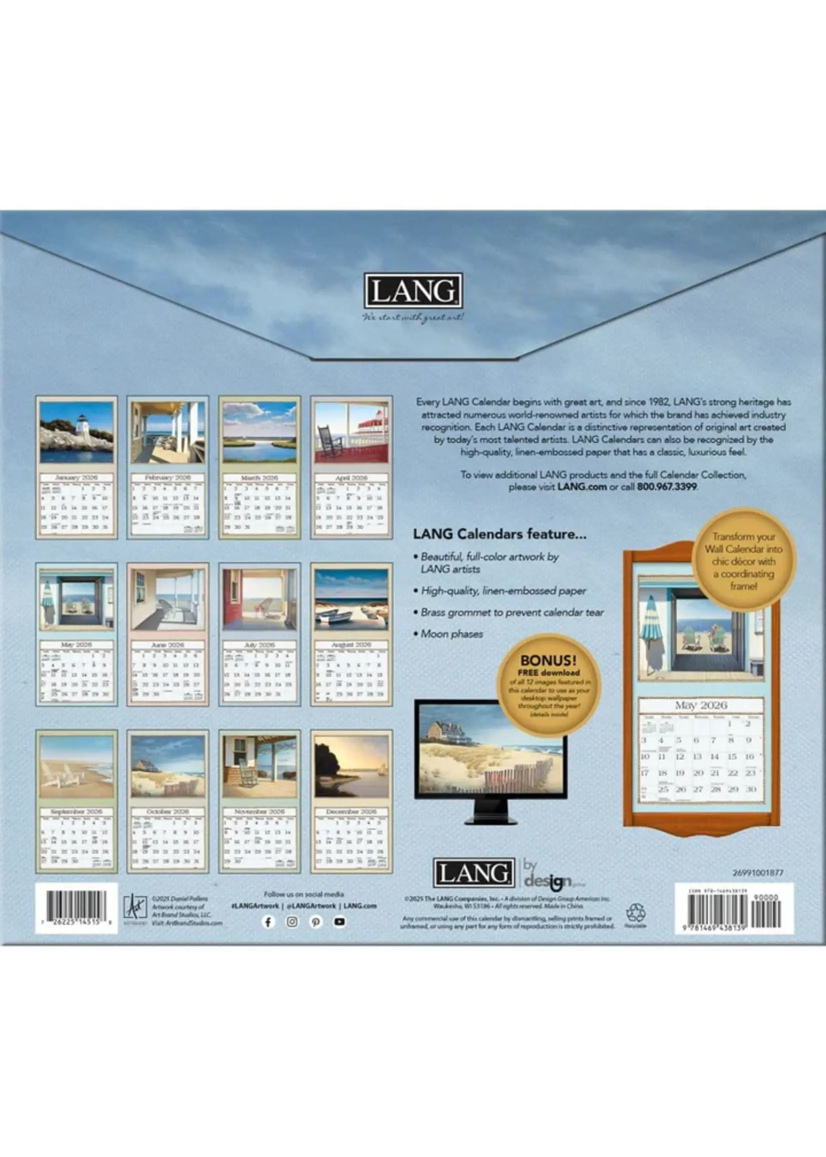 Lang Seaside Lang Calendar 2026