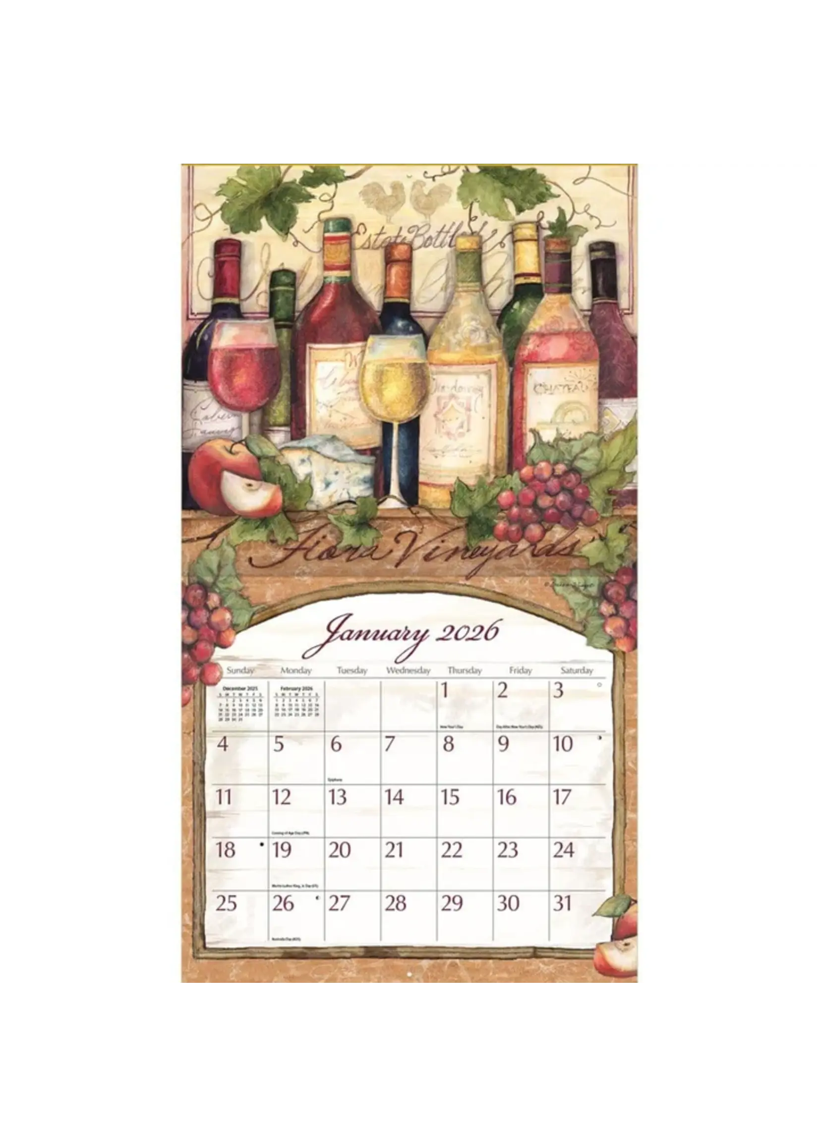 Lang Wine Country Lang Calender 2026
