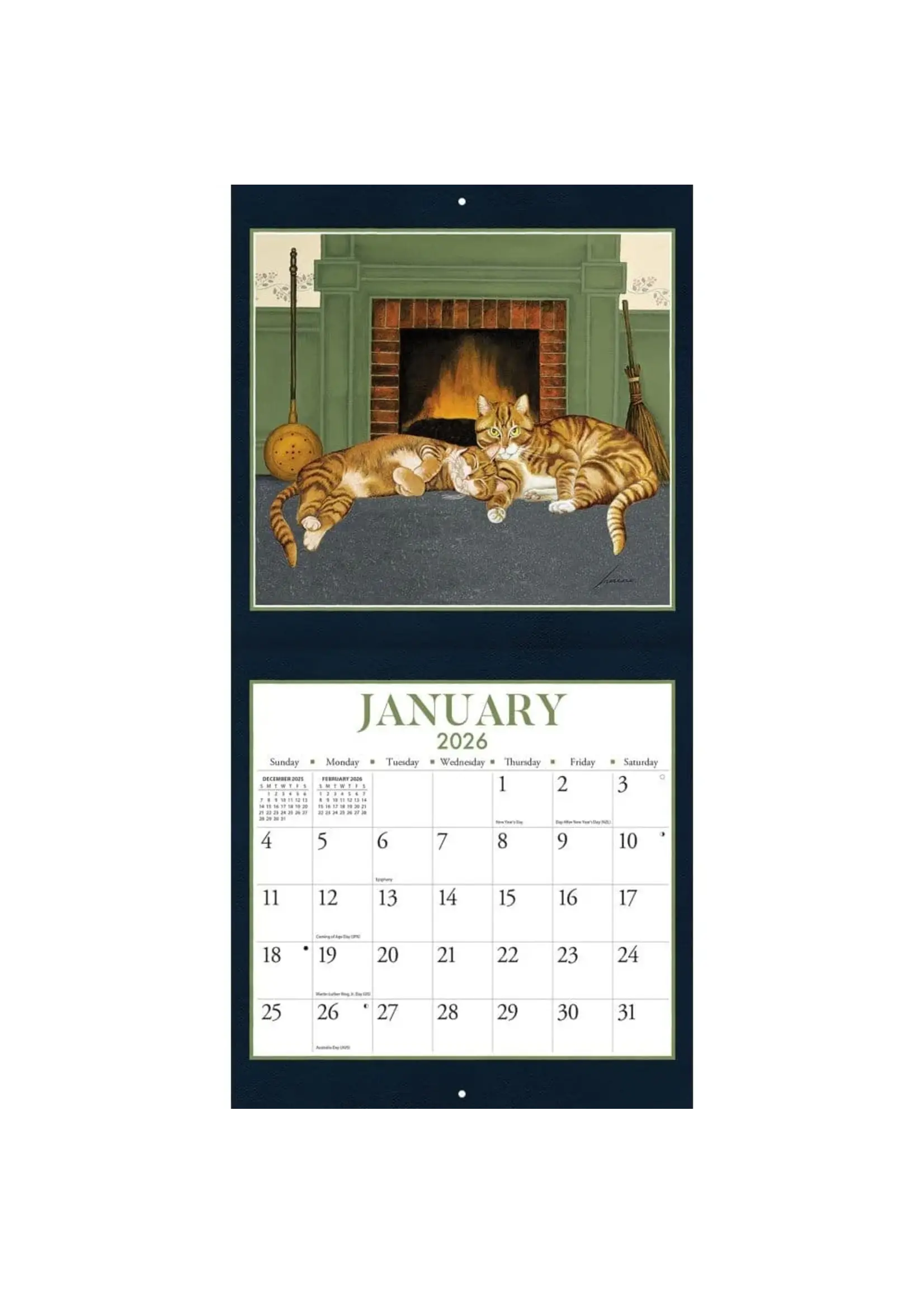 Lang American Cat Lang Calendar 2026