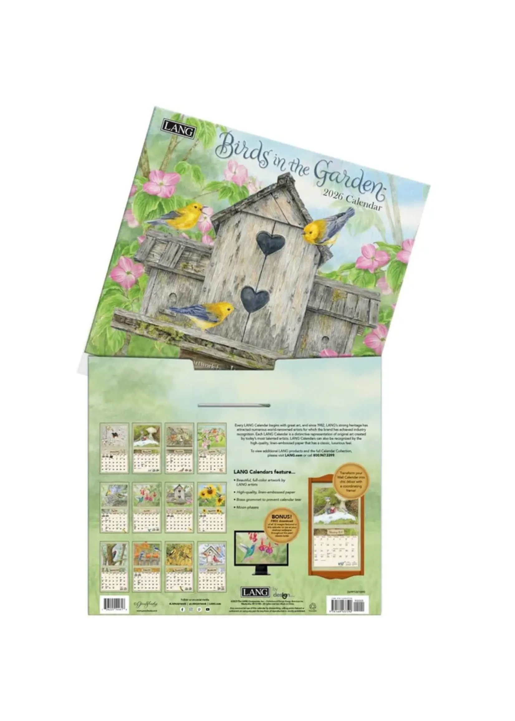 Lang Birds in the Garden Lang Calendar 2026
