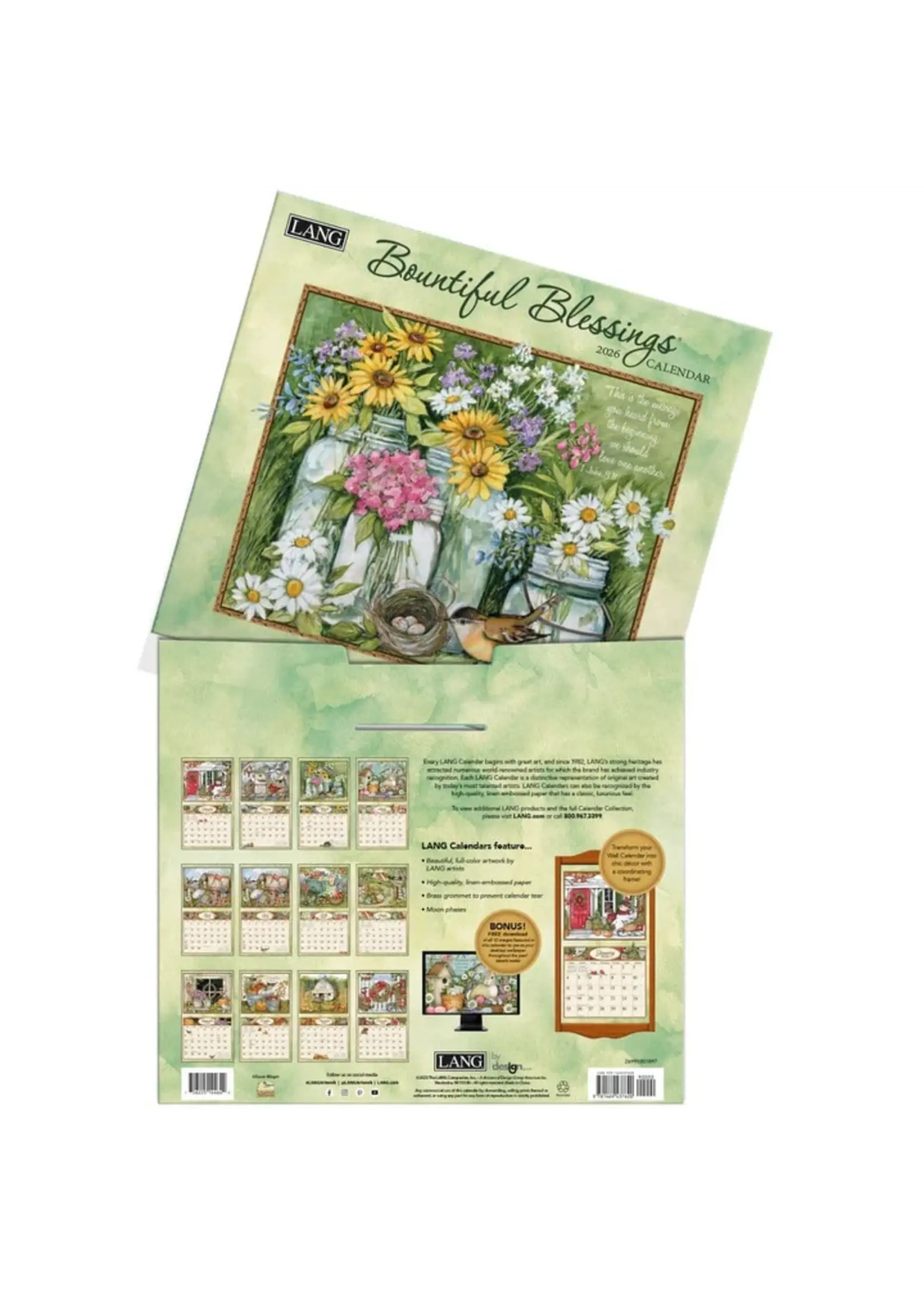 Lang Bountiful blessings Lang Calendar 2026