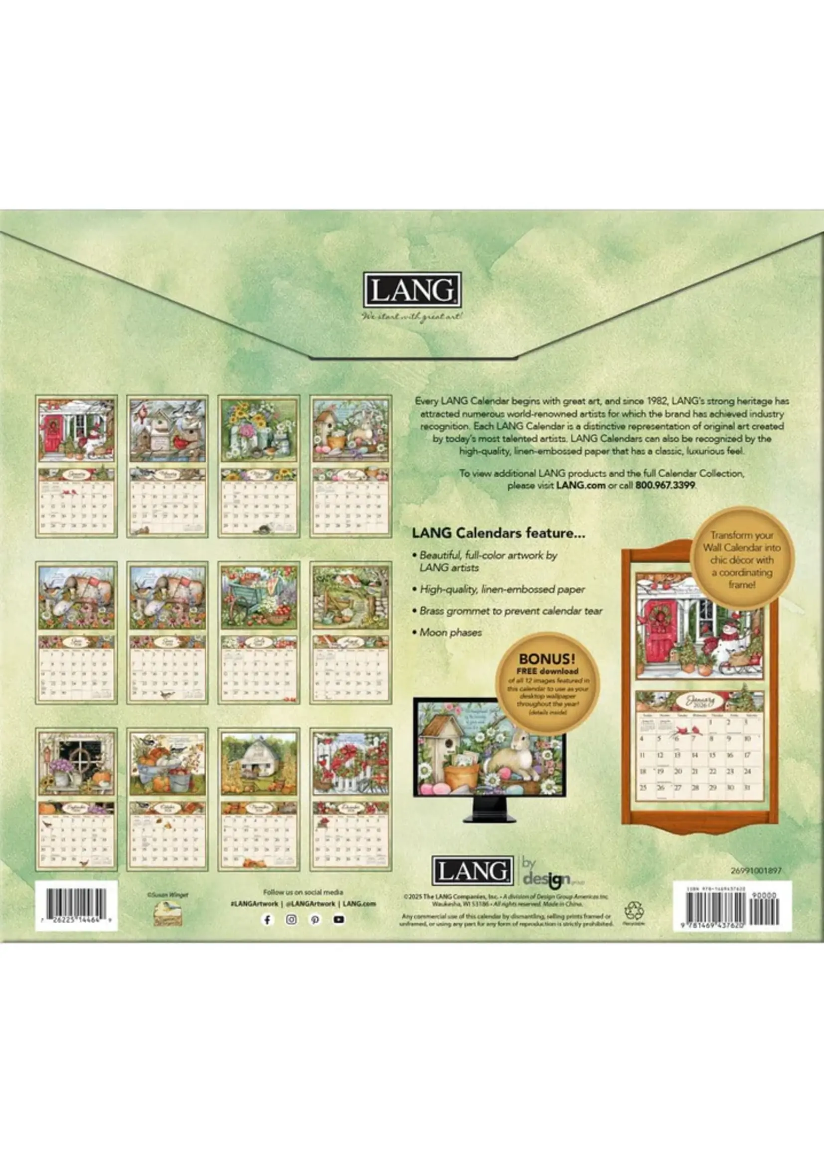 Lang Bountiful blessings Lang Calendar 2026