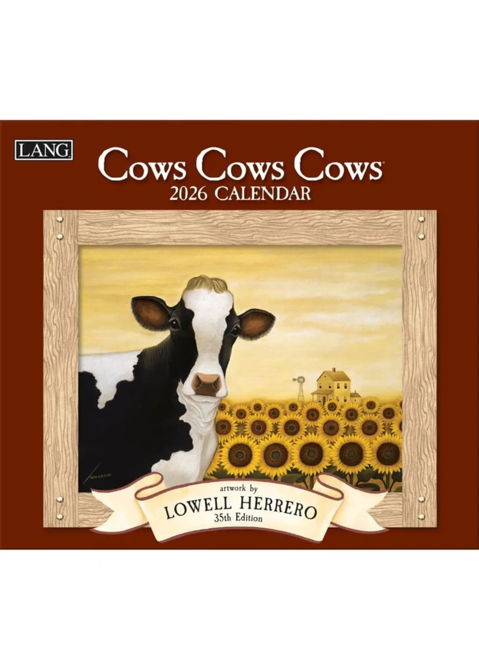 Lang Cows, Cows, Cows Lang Calendar 2026