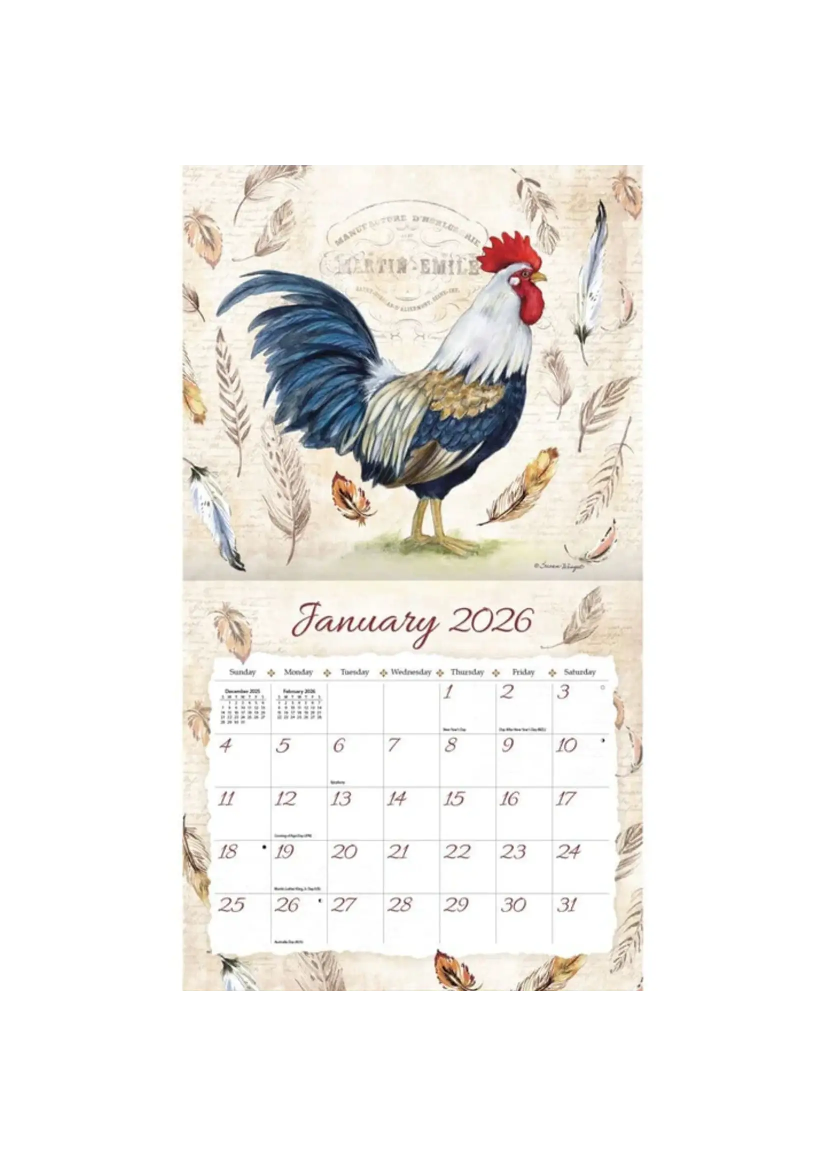 Lang Proud Rooster Lang Calendar 2026