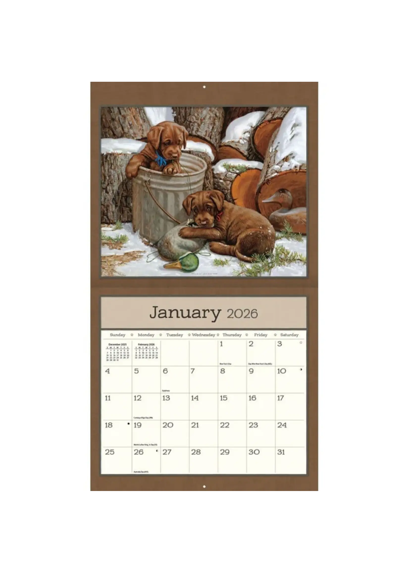 Lang Puppy Lang Calendar 2026