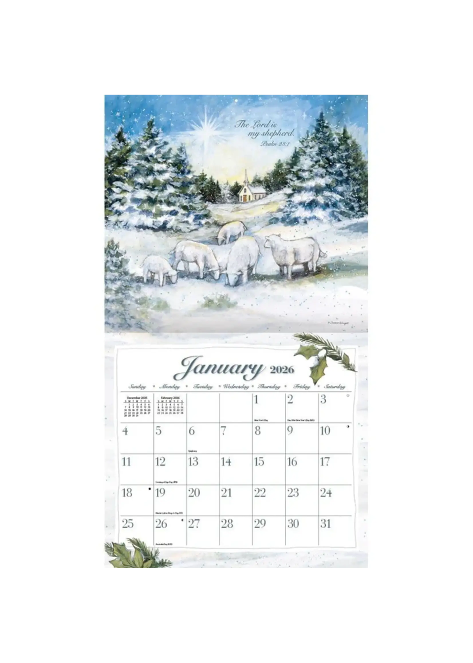 The lord is my Shephard Lang Calendar 2026