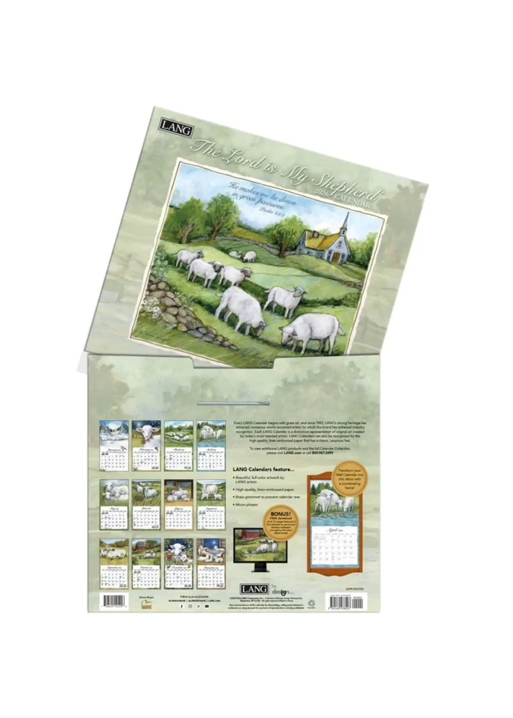 The lord is my Shephard Lang Calendar 2026
