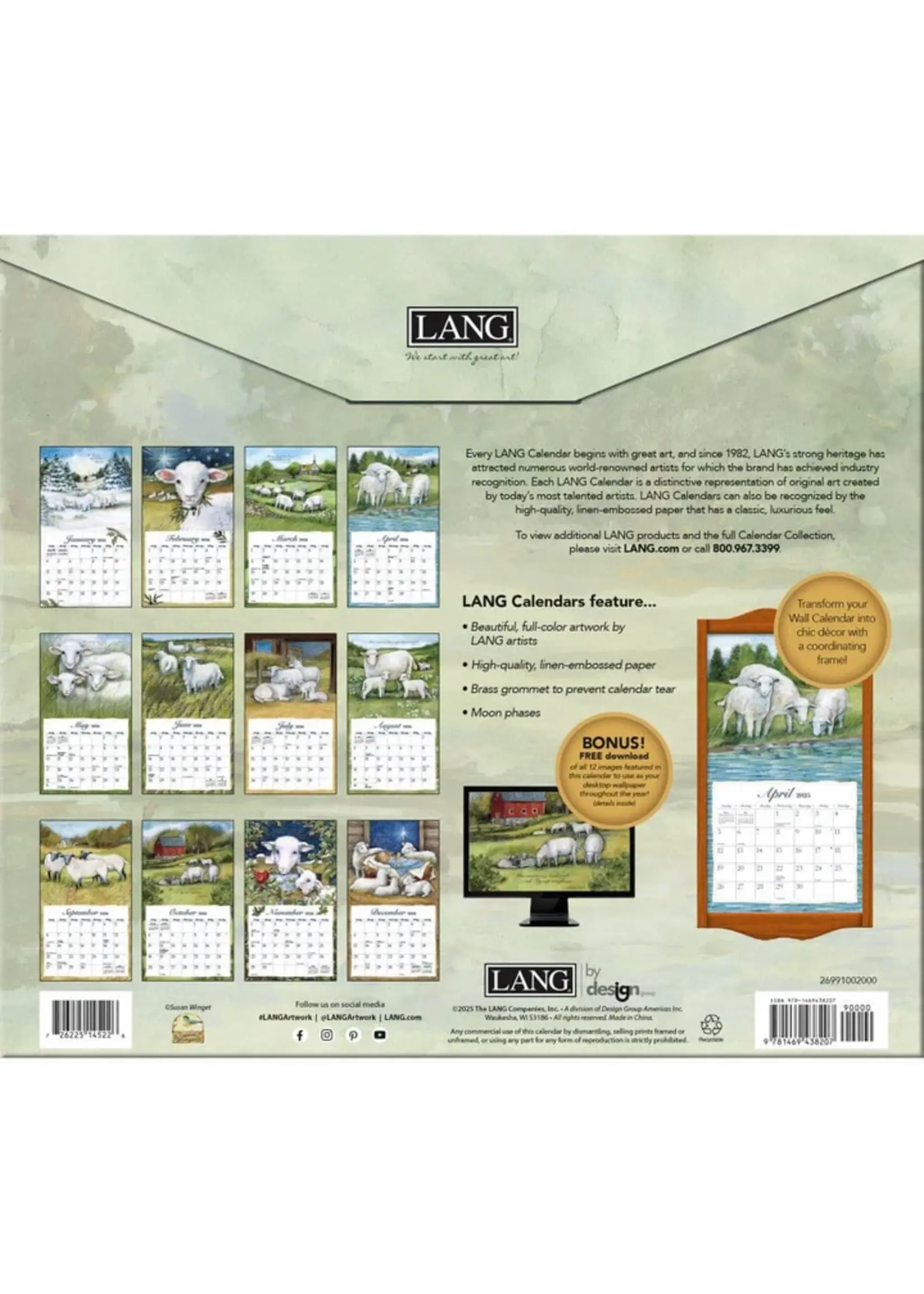 The lord is my Shephard Lang Calendar 2026